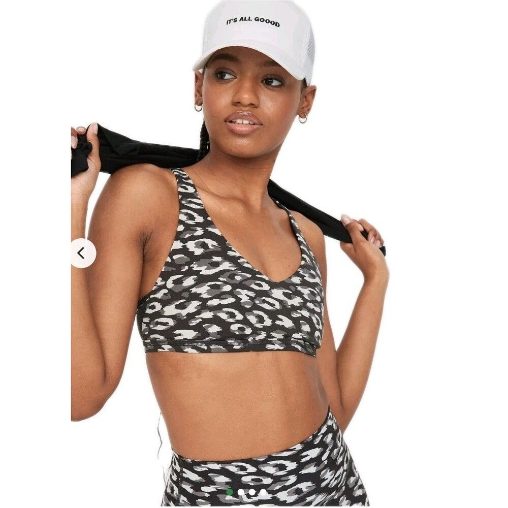 OFFLINE By Aerie Goals Plunge Sports Bra - Gray Size   Small